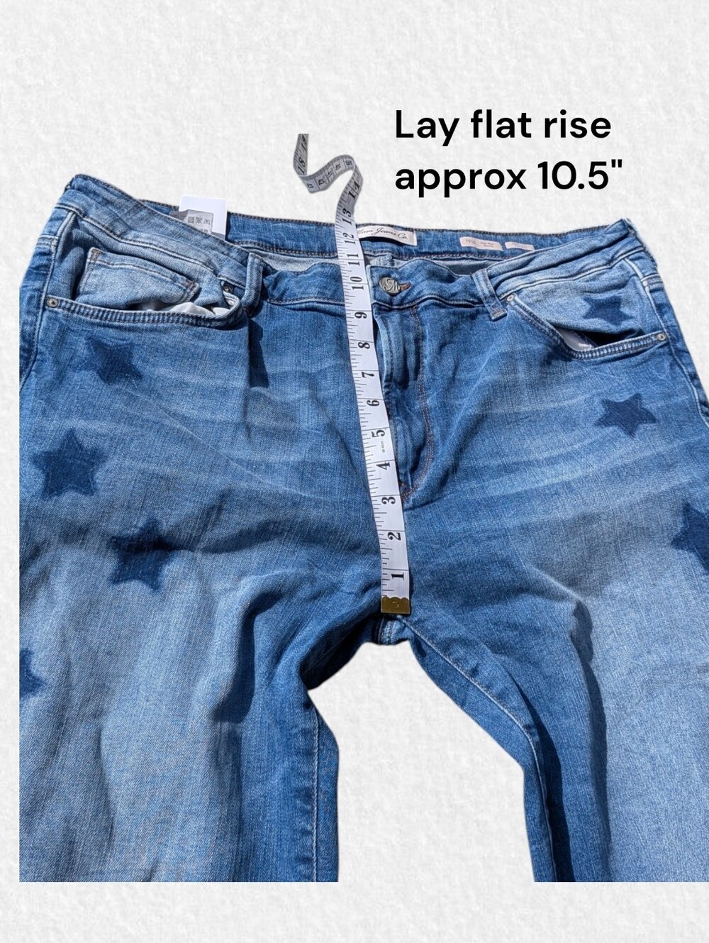 Mavi Women’s Star-Print Plus Size 18 TALL: Blue High Rise Skinny Jeans - Picture 7 of 8